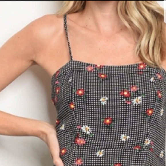 LAST 1! Le Lis checkered sundress - Picture 2 of 7